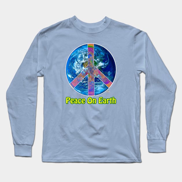 Peace On Earth Long Sleeve T-Shirt by JEAndersonArt